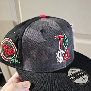 TISA Juneteenth Fitted Hat 7 3/4 Embroidered Design